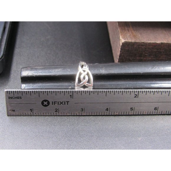 Size 2.25 Sterling Silver Double Celtic Knot Toe Band Ring Vintage Statement - Picture 7 of 8